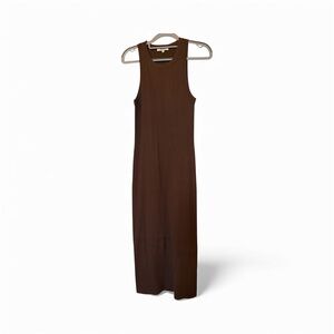 Madewell Dark Brown Sleeveless Maxi Dress